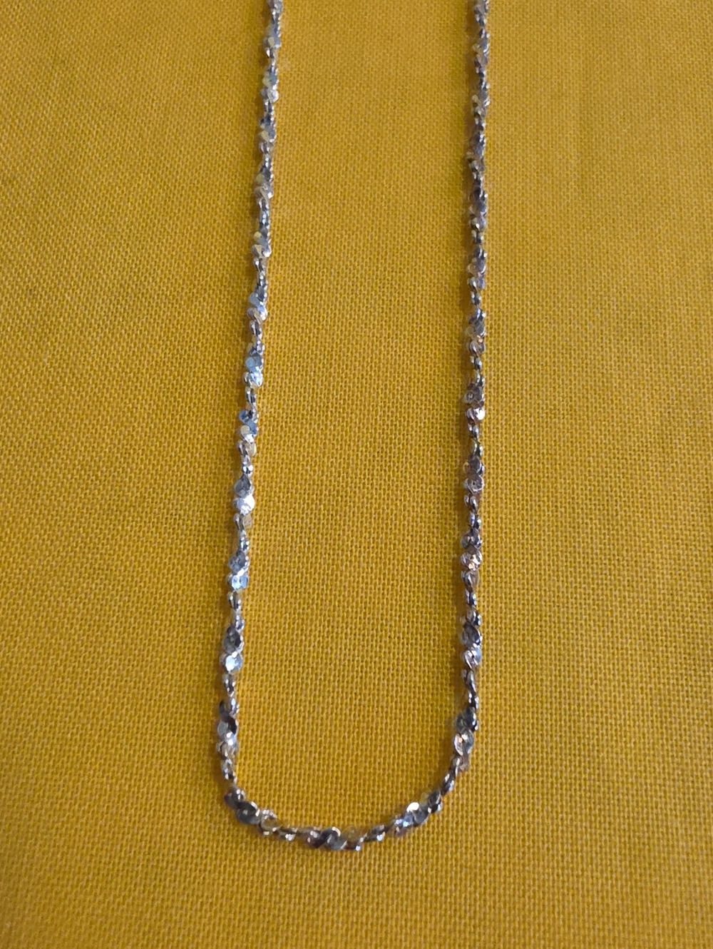 Sterling Silver Italy ▪︎ Twisted Rope Chain Necklace ▪︎ Very Pretty! 📿